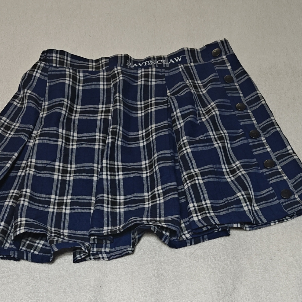 Harry Potter Ravenclaw Pleated Plaid Skirt